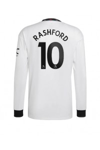 Manchester United Marcus Rashford #10 Fotballdrakt Borte Klær 2022-23 Lange ermer